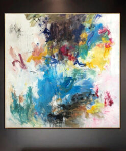 Abstract Impressionist Painting Canvas Fine Art Painting Vivid Art Abstract Landscape Canvas Vibrant Wall Art Brush Stroke Painting | FIELD OF LOVE