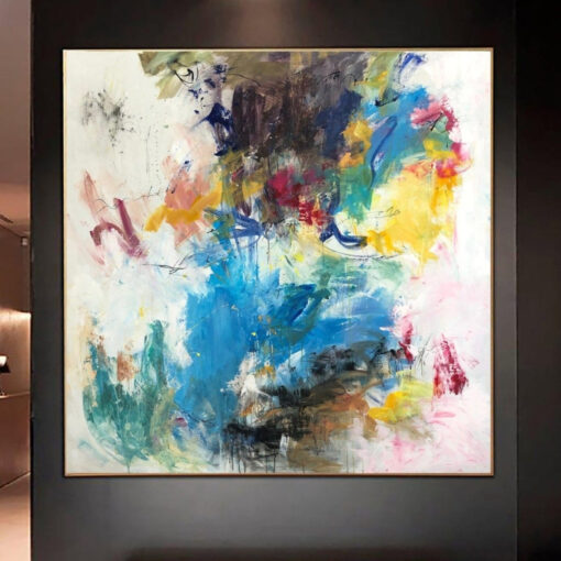 Buy Abstract Impressionist Painting Canvas Fine Art Painting Vivid Art Abstract Landscape Canvas Vibrant Wall Art Brush Stroke Painting | FIELD OF LOVE online shopping cheap