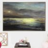 Buy Abstract Landscape Art in Multicolored Feng Shui Painting In Beige and Grey Colors | GOLDEN GLEAM online shopping cheap