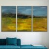 Buy Abstract Landscape Set Of 3 Paintings On Canvas Original Colorful Painting Oil Hand Painted Artwork Triptych Paintings | THE SUN OVER UKRAINE online shopping cheap