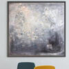 Buy Abstract   Large Gray Painting Oil Painting White Abstract Painting Beige Painting | SILVER REFLECTION online shopping cheap