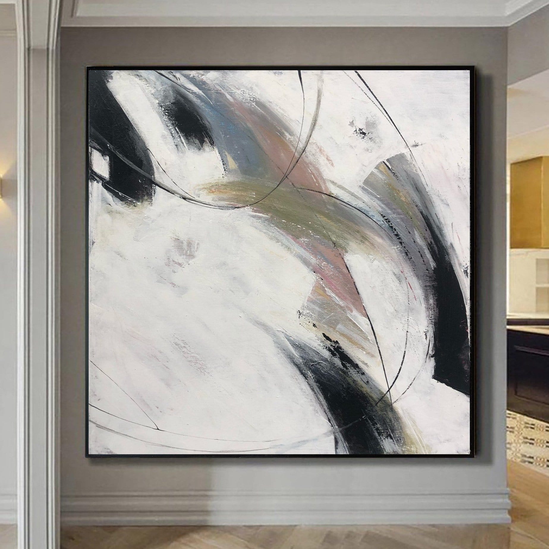 Buy Abstract Minimalist Paintings On Canvas Original Art In Beige