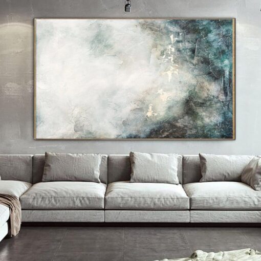 Buy Abstract Neutral Paintings On Canvas Contemporary Painting Wall Decor | WATERFALL online shopping cheap