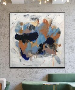 Abstract Oil Painting Canvas Colorful Wall Art Vivid Art Heavy Textured Painting Modern Fine Art Hand Painted Artwork Wall Decor | BUTTLE LAKE