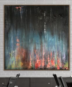 Abstract Oil Painting On Canvas Canvas Painting Original Black Painting Office Painting | SANCTUARY Abstract Oil Painting On Canvas Canvas Painting Original Black Painting Office Painting | SANCTUARY