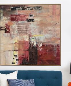 Abstract Original Beige Art Expressionist Paintings On Canvas Modern Textured Art Abstract Fine Art In Pastel Colors Hand Painted Art | BIRCH FOREST