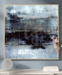 Abstract   Original Painting On Canvas Black Gray Painting Artwork Canvas | WATER MIRAGE