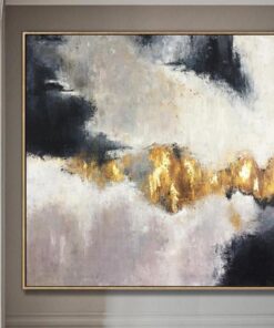 Abstract Painting Gold Leaf Painting Abstract Acrylic Painting On Canvas | FETTERS OF THE SOUL