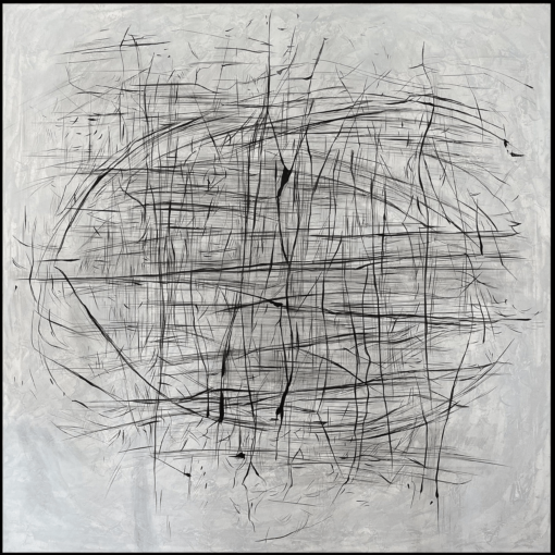 Buy Abstract Painting Gray Artwork Black And White Art Modern Painting | ROTATION online shopping cheap