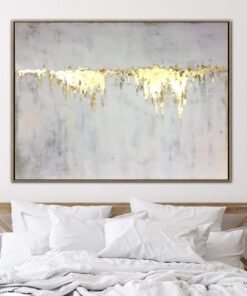 Buy Abstract   Painting On Canvas Beige Painting Gold Painting Canvas | GOLDEN WATERFALL online shopping cheap