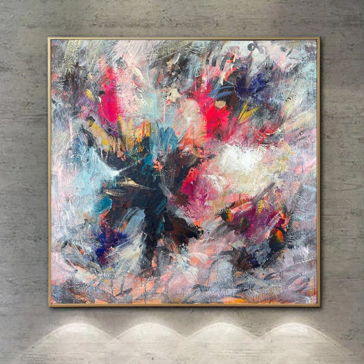 Buy Abstract Painting Original Colorful Paintings On Canvas Abstract Wall Art Oil Gray Painting Modern Paintings Acrylic Wall Art Room Decor | GRACEFUL online shopping cheap