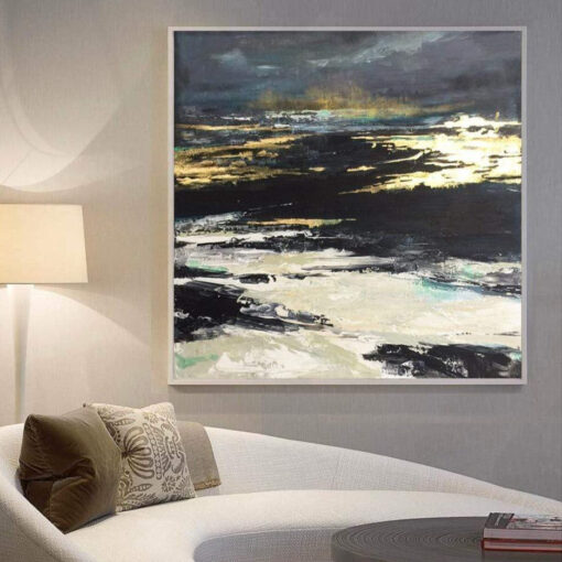 Buy Abstract Painting Original Large Leaf Painting Contemporary Art Painting Canvas | INSIGHT online shopping cheap