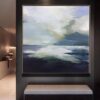 Buy Abstract   Painting Oversized Painting Blue Painting Gray Painting White Painting Ocean Painting | BOUNDLESS HORIZON online shopping cheap