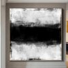 Buy Abstract Painting in Black and White | DOUBLE WHITE online shopping cheap