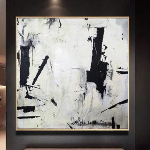 Buy Abstract Painting in Black and white | POTENTIAL online shopping cheap