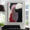 Buy Abstract Painting on Canvas Figurative Wall Art Modern Colorful Artwork Human Silhouette Painting Heavy Textured Art | OTHER SIDE OF SOCIETY online shopping cheap