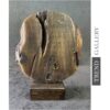 Buy Abstract Round Wood Figurine Creative Treasurer Wood Statue Table Art Modern Original Desktop Art | THE MOON 14.5"x11.8" online shopping cheap