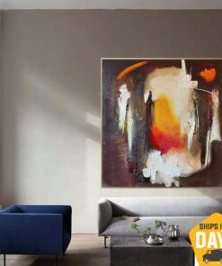 Abstract Textured Artwork Colorful Oil Painting Creative Modern Paintings On Canvas for Home Decor | ACCESSIBILITY 39.4"x35.4"