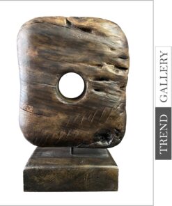 Abstract Wood Sculpture Art Hand Carved Statue Wood Statue Carving Sculpture Figurine Desktop Table Ornament | AMULET 19.6"x9.4"