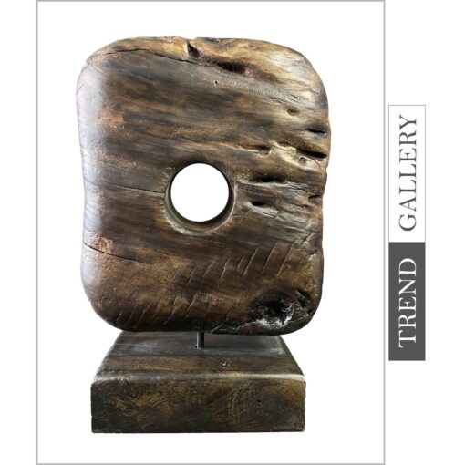 Buy Abstract Wood Sculpture Art Hand Carved Statue Wood Statue Carving Sculpture Figurine Desktop Table Ornament | AMULET 19.6"x9.4" online shopping cheap