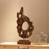 Buy Abstract Wood Sculpture Art Wood Statue Hand Carved Art Sculpture Figurine Desktop Art | RAYS OF LIFE 28.7"x15.7" online shopping cheap