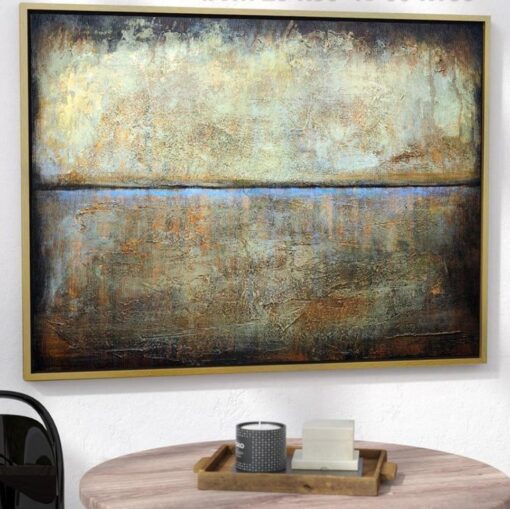 Buy Acrylic Canvas Large Oil Brown Painting Contemporary Art | OVERWHELMING SUNSET online shopping cheap