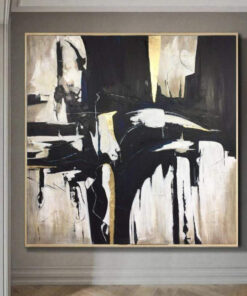 Acrylic Painting On Canvas Original Abstract Acrylic Painting Gold Leaf Extra | ELEVATED CITY