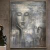 Buy Acrylic Painting On Canvas Original Abstract Faces Painting Contemporary Art | WATER NYMPHS online shopping cheap