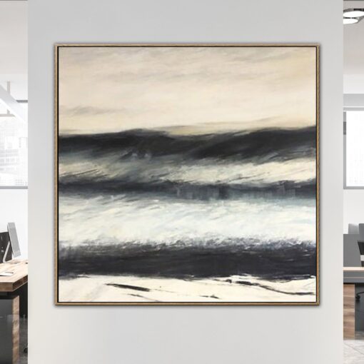Buy Acrylic Painting On Canvas Original Large Abstract Canvas Art Black And White Oil Painting | STORM WEATHER online shopping cheap