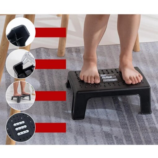 Buy Adjustable Foot Rest-- Improved Posture Solemassage Thicken Plastic for Work online shopping cheap