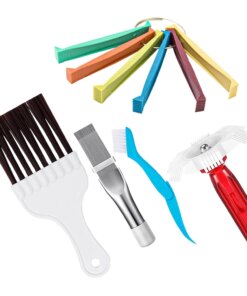 Air Conditioner Condenser Fin Brush Cleanser Brown Hair Ac Comb Radiator Cleaning Tool Plastic Straightening Tools