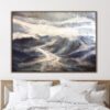 Buy Alaska Mountains Gray Painting Landscape Painting Painting On Canvas | GREAT MOUNTAINS online shopping cheap