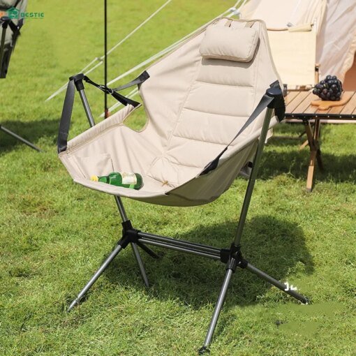 Buy Aluminium Alloy Stargaze Recliner Luxury Camp Chair Camping Rocking Chair Garden Swinging Chairs with Bag online shopping cheap