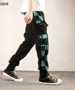 Buy Anime Demon Slayer Casual Cargo Pants Kamado Tanjirou Agatsuma Zenitsu Tomioka Giyuu Sweatpants Fashion Unisex Overalls online shopping cheap