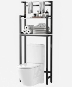 Aquzee Bathroom Shelf Over Toilet, Heavy Duty Space Saving 3-Tier Storage Shelving Rack Organizer
