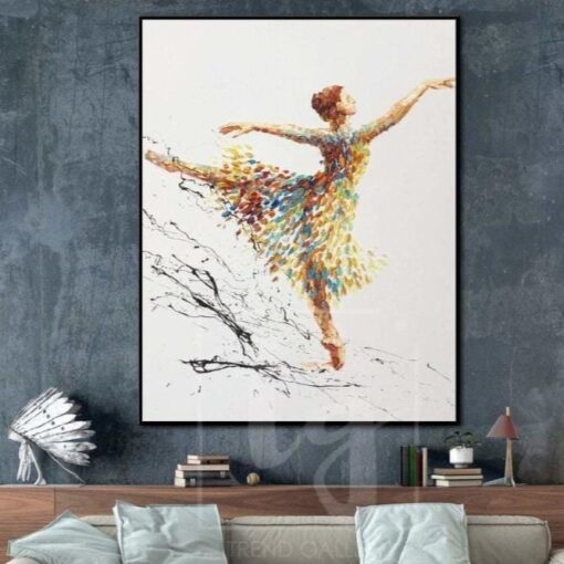 Buy Ballerina Abstract Artwork Large Ballerina Painting Dancing Girl Oil Painting | BALLERINA ORSOLA online shopping cheap