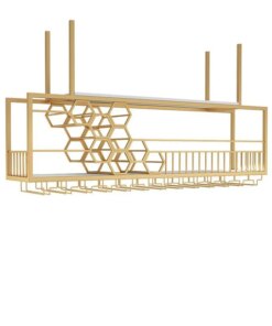 Bar Hanging Cabinet Wine Rack Hanger RestauRant Goblet Storage