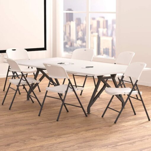 Buy Basics Folding Plastic Chair with 350-Pound Capacity - 6-Pack