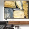 Buy Beige Paintings on Canvas Oversized Geometric Modern Abstraction Oil Wall Art | OPEN HEIGHTS online shopping cheap
