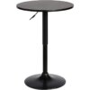 Buy Bentley Height Adjustable Swivel Pub Table with Black Wood Finish and Black Base online shopping cheap