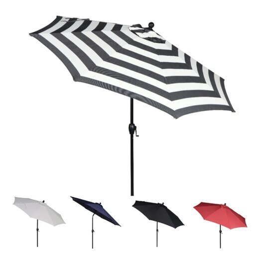 Buy Better Homes & Gardens Outdoor 9' Solid Round Crank Premium Patio Umbrella online shopping cheap