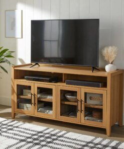 Better Homes & Gardens Reading Refined Farmhouse TV Stand for TVs Up To 65″, Storage Cabinet, Chest of Drawers for Drawing Room