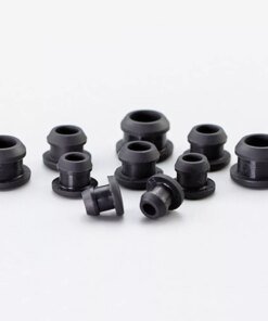 Black 4.5-12mm Silicone Rubber Hole Caps T-type Plug Cover Snap-on Gasket Blanking End Cap Seal Stopper