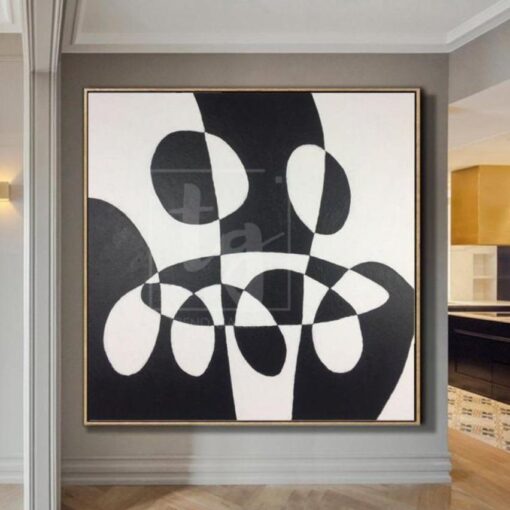 Buy Black And White Abstract Painting Large Abstract Art Painting Canvas Art Painting | TRUTH OR LIE online shopping cheap