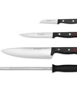 Black Knifes for Kitchen Knives Gourmet 4-Piece Chef’s Knife Set Free Shipping Kitchenware Accessories Professional Tools Dining