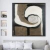 Buy Black Painting Oversized Wall Art Decor Abstract Bronze Brown Painting White And Black | DEEP GAZE online shopping cheap