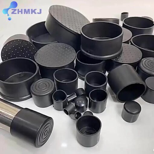 Buy Black Round Chair Table Feet Stick Pipe Tubing End Cover Caps Cap PVC Rubber Diameter 6~60mm Floor Protection Pads Non-slip online shopping cheap