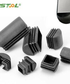 Black Square Plastic Blanking End Cap Tube Pipe Inserts Oval Oblong Plug Bung For Table Chair Leg Cover Furniture Feet Protector