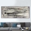 Buy Black & White Painting Abstract Painting on Canvas Minimalist Art Contemporary Grey Art Acrylic Painting on Canvas Original Painting | BREATH OF EARTH online shopping cheap
