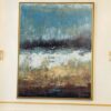 Buy Blue Abstract Painting Brown Painting Ocean Painting Acrylic Painting On Canvas | POURING RAIN online shopping cheap